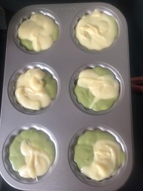 挤的时候抹茶很明显