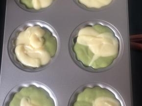 挤的时候抹茶很明显