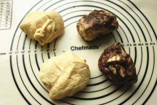 再分别分成平均的两份。