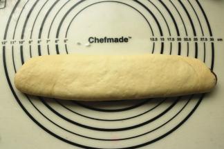 卷起来，按扁。