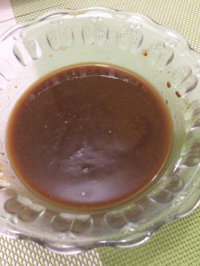 酱用少许水搅匀均匀