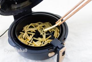 到时间后，看看炸好的薯条，趁热吃