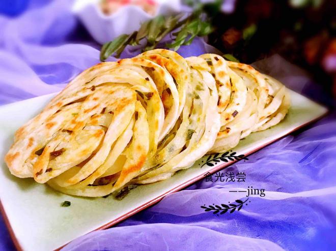 葱香盘丝饼