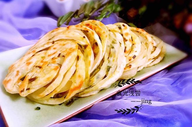 葱香盘丝饼