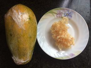 准备做汤的食材。