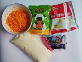 准备材料，我准备都是成品馅料，个人有点小懒，追求自制馅料的也可以自制