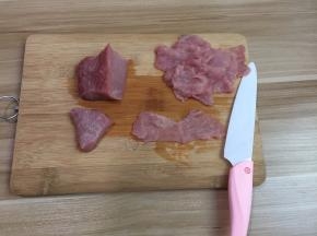猪肉切片