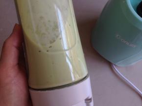 启动电源，打十来秒，打成奶昔