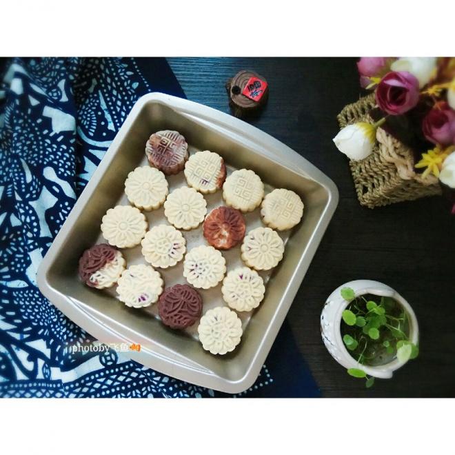 桃山皮紫薯月饼。