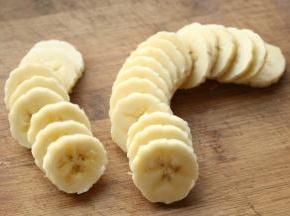 切好的香蕉片