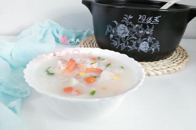 海鲜砂锅粥(宝宝辅食)