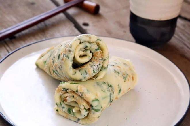 荠菜鸡蛋饼