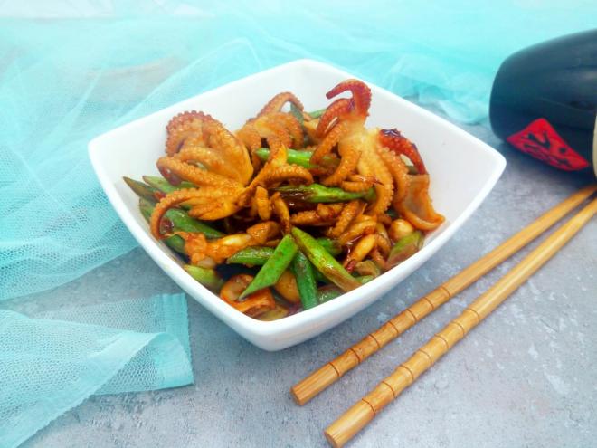 红烧豆角章鱼