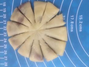 擀平，12等分，或者6等分