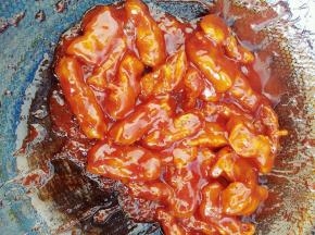 均匀的裹上糖醋汁就可以了。