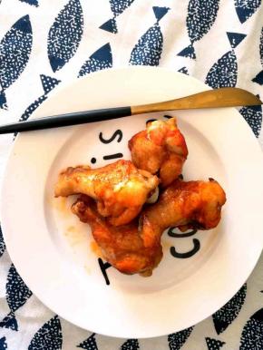 好吃的奥尔良烤翅根完工。