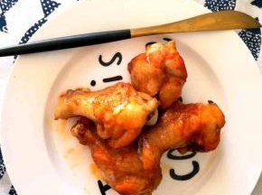 好吃的奥尔良烤翅根完工。