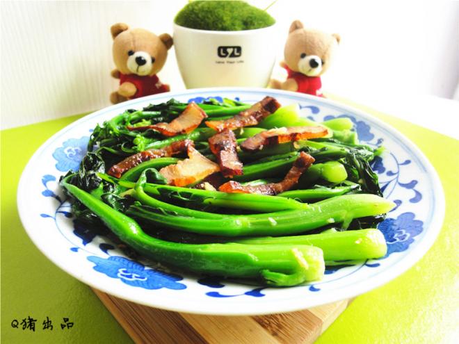 姜汁芥兰炒腊味