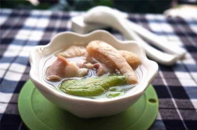 凉瓜粉肠浸竹荪