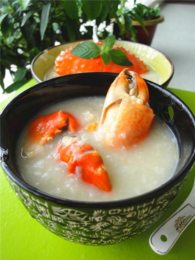清甜肉蟹粥