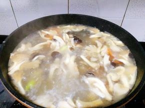 加入开水。