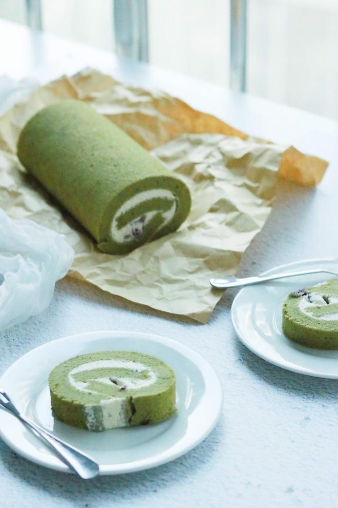 超级细腻的抹茶卷