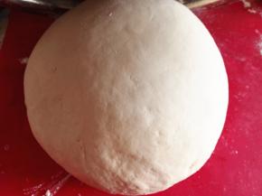 11.	中筋面粉加入适量清水，揉好后密封醒发半小时，