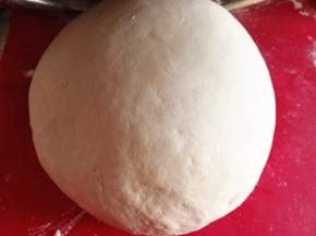 11.	中筋面粉加入适量清水，揉好后密封醒发半小时，