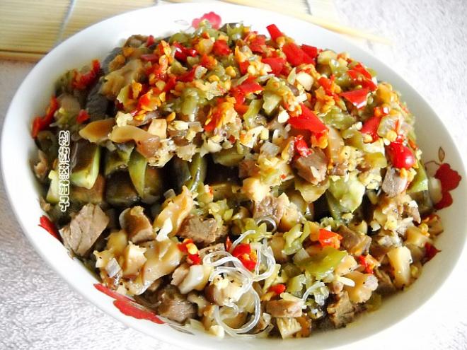 牛肉茄子蒸粉丝