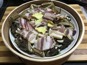 放入蒸笼。