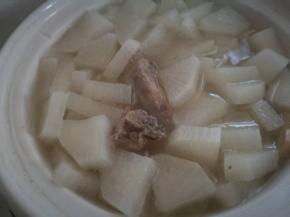熟了，尝一块，可以加盐食用了