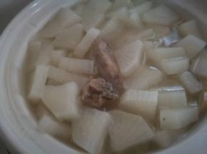熟了，尝一块，可以加盐食用了