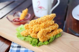 蘸番茄酱吃真的是极好的，口感非常好