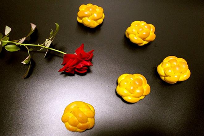 南瓜泥绣球面包