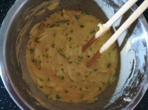 调成流动的面糊。