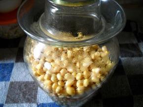 放入干净无水容器中，静置；进行第一次发酵。