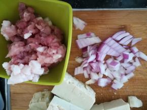 洋葱切末。