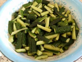 切成5厘米左右的长条