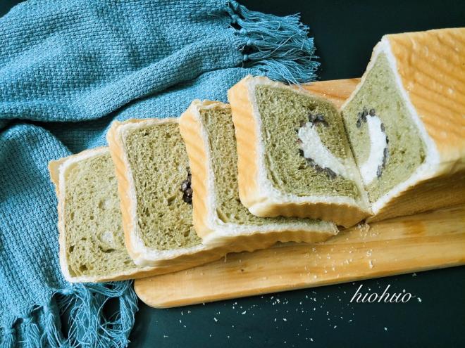 抹茶蜜豆吐司