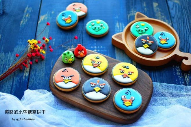 愤怒的小鸟糖霜饼干
