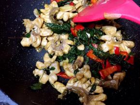 大火焖1分钟出锅