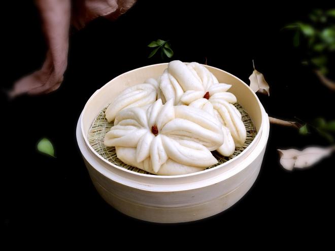 花样馒头之雪莲花