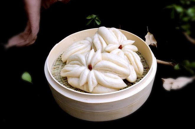 花样馒头之雪莲花