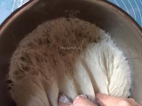 扯开有蜂窝状组织即为发酵成功
