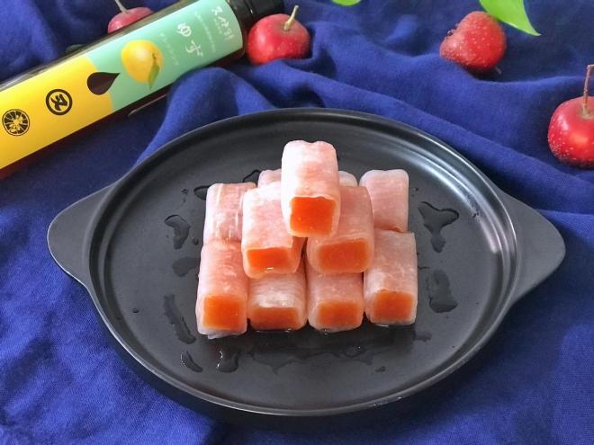 轻脂轻食的水晶山楂卷