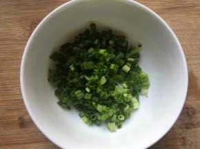 葱切碎