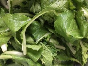 将小白菜洗净