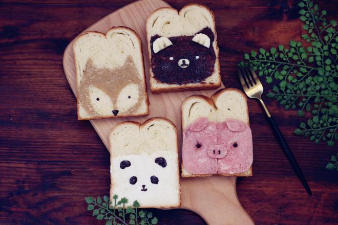 早餐小动物吐司