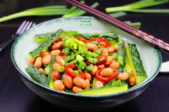 老醋花生拌青瓜