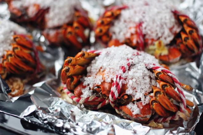 烤螃蟹